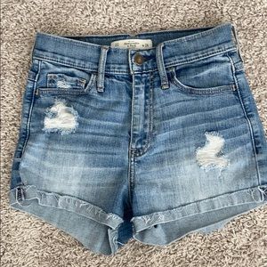 abecrombie jean shorts